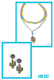 Cactus Cascade • Yellow Matching Set