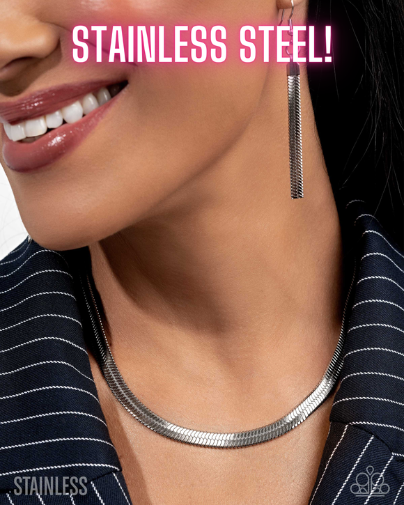 Herringbone Haute • Silver