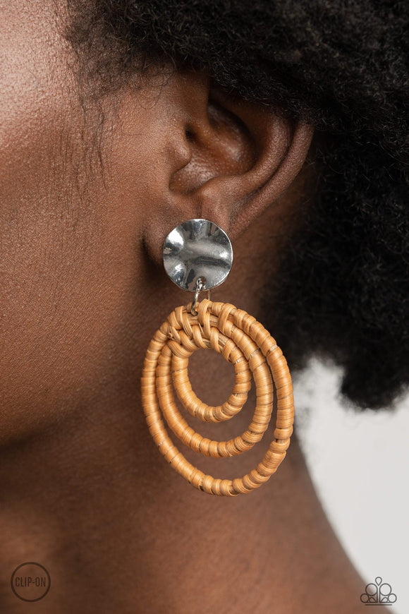 Whimsically Wicker • Brown Clip-On
