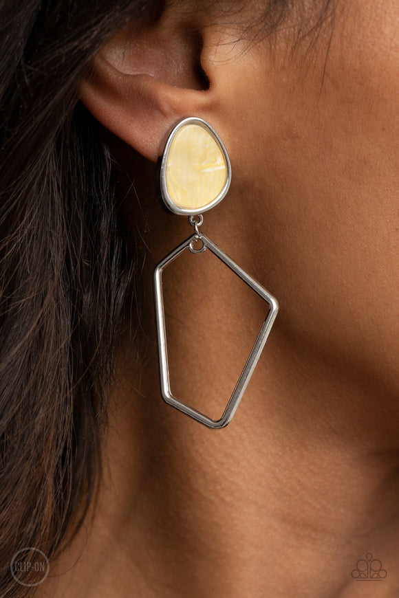 Retro Reverie • Yellow Clip-On