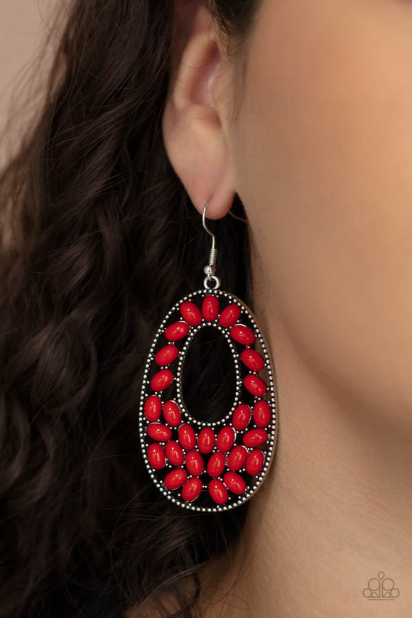 Beaded Shores • Red